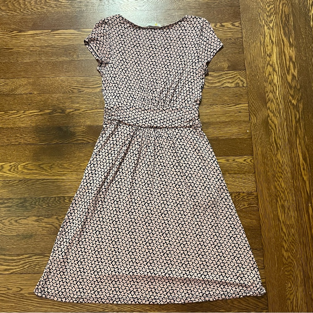 Boden Pink Daisy Amelie Jersey Dress w Pockets Size 2P - Picture 7 of 14